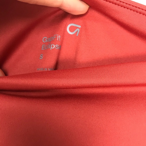 Gap Fit Womens S Eclipse Color Block Leggings Red Maroon Pink Stretch Skinny B0 - Picture 4 of 7